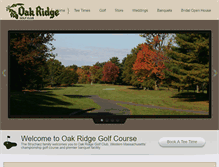 Tablet Screenshot of oakridgegc.com